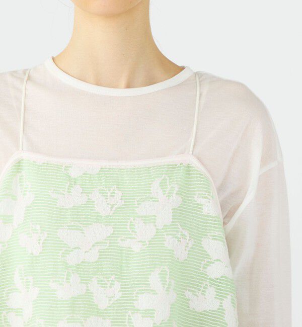 Ballsey「シースルーフラワー ショートキャミソール」|その他|