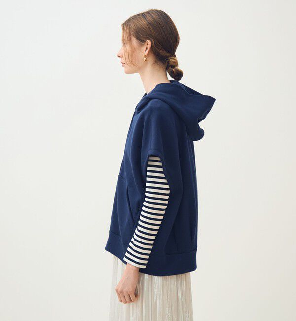 TOMORROWLAND collection「コットンダンボール フーデッドジレ」|ベスト・ジレ|