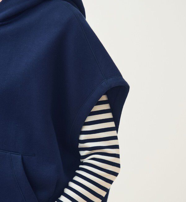 TOMORROWLAND collection「コットンダンボール フーデッドジレ」|ベスト・ジレ|