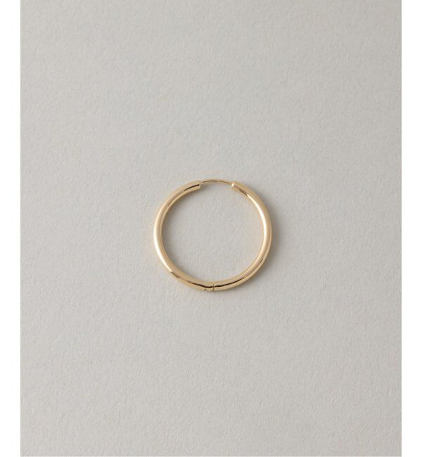 Lilas by Spick&Span「ハーフオープンフープピアスL K18(両耳)」|ピアス|