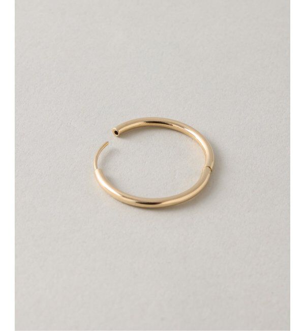 Lilas by Spick&Span「ハーフオープンフープピアスL K18(両耳)」|ピアス|