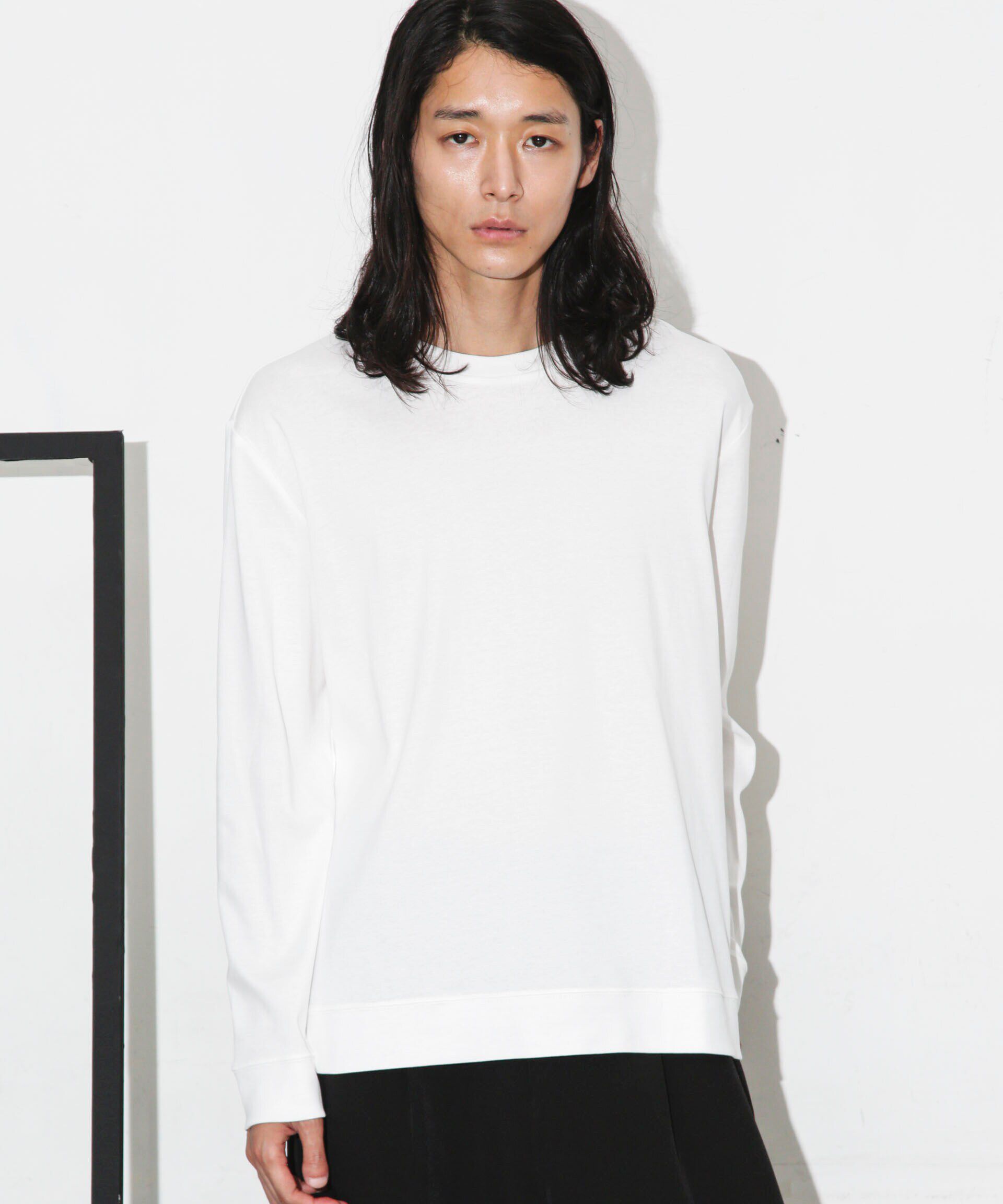 nano･universe「｢FORMAL JERSEY｣クルーネックカットソー長袖」|Tシャツ・カットソー|