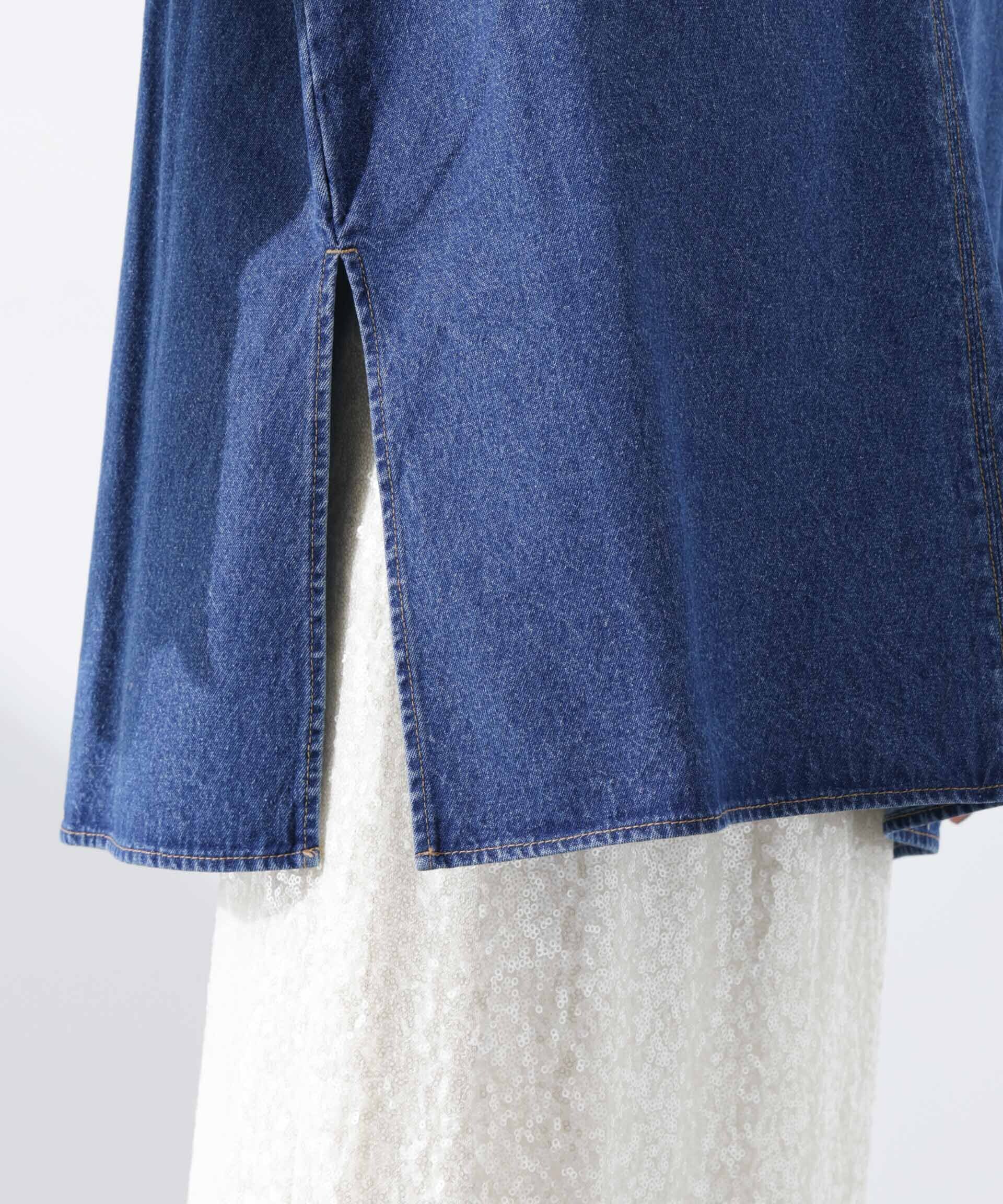 nano･universe「デニムポケットプルオーバー（セットアップ可）」|シャツ・ブラウス|