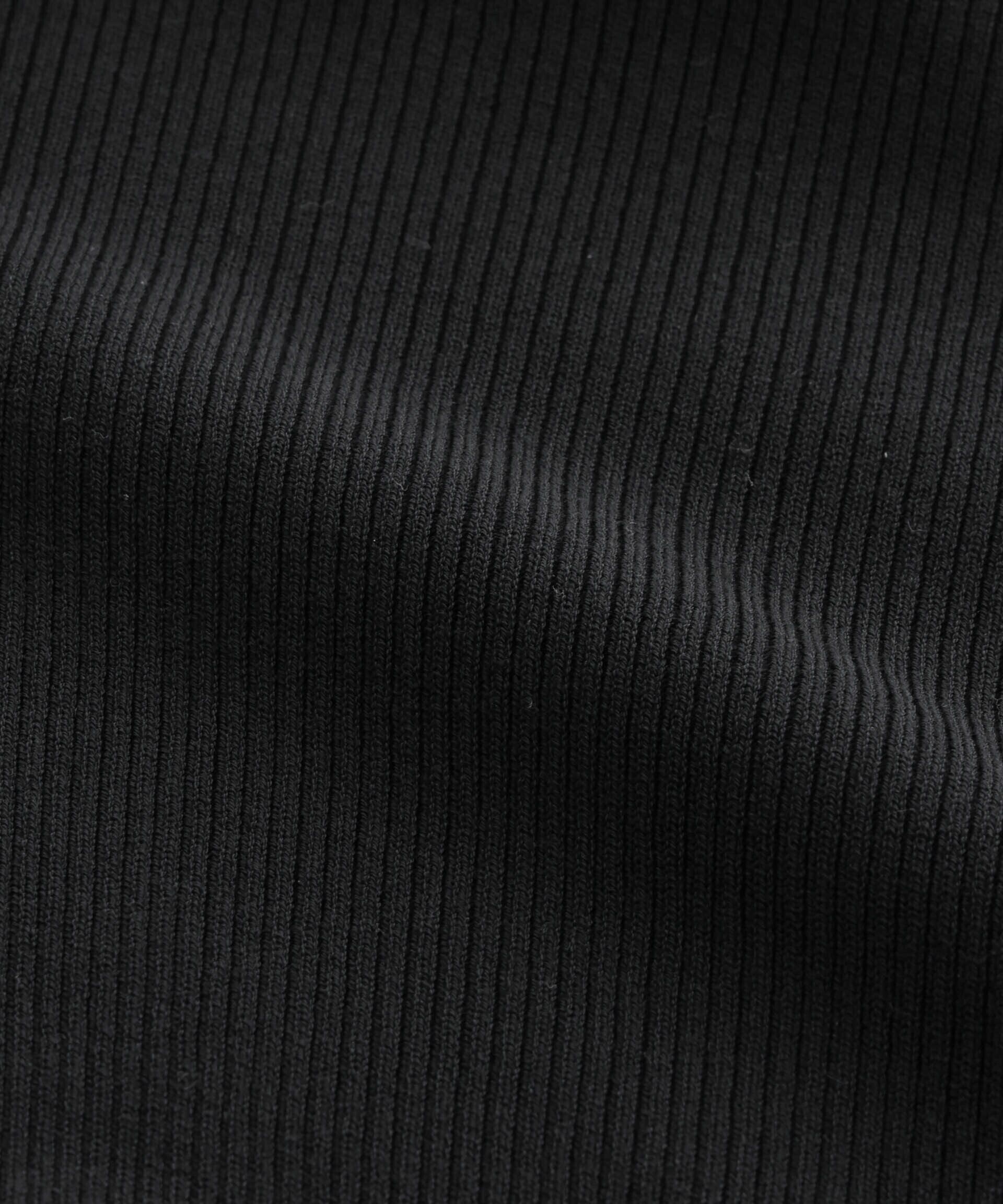 nano･universe「ウォッシャブルハイツイスト五分袖リブニット」|ニット・セーター|