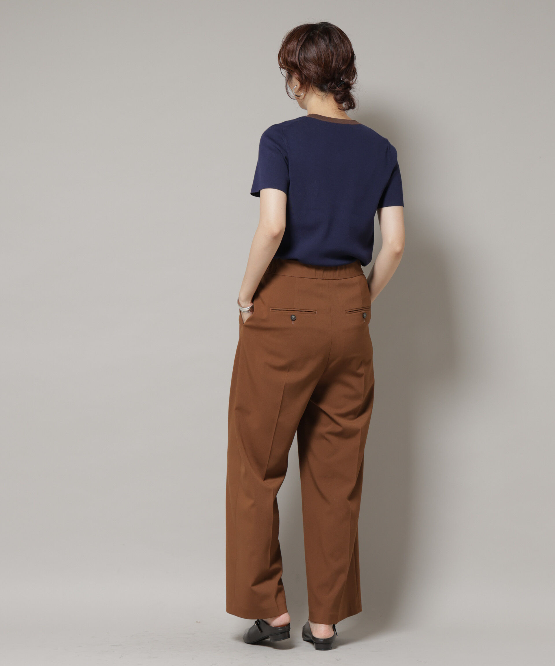 nano･universe「コンパクト総針ニットトップス」|ニット・セーター|