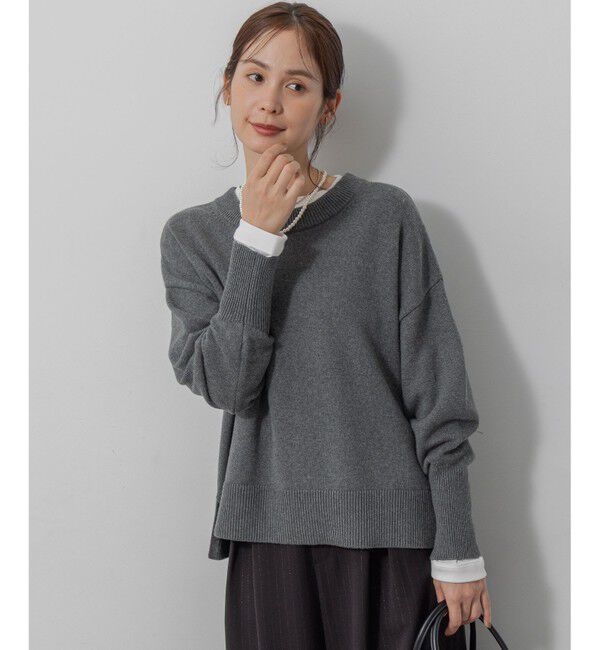 組曲「コットンカシミヤMIX クルーネックニット」|ニット・セーター|