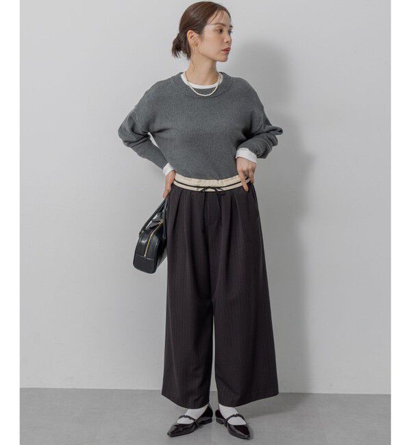 組曲「コットンカシミヤMIX クルーネックニット」|ニット・セーター|