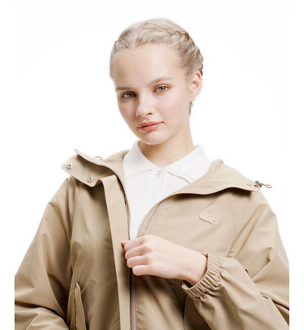 LACOSTE「インパーテッドプリーツ Aラインマウンテンパーカー」|その他|