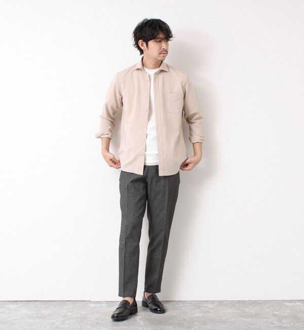 NOLLEY'S goodman「《接触冷感》スーピマコットン ダブルカラーTee 25SS」|Tシャツ・カットソー|