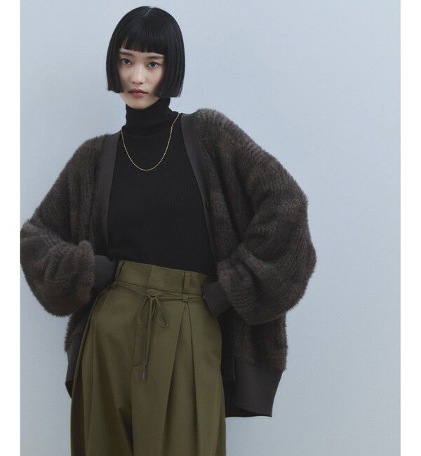 ADAM ET ROPE'「【WEB限定】・【サステナブル】エコベロRIBタートル」|ニット・セーター|