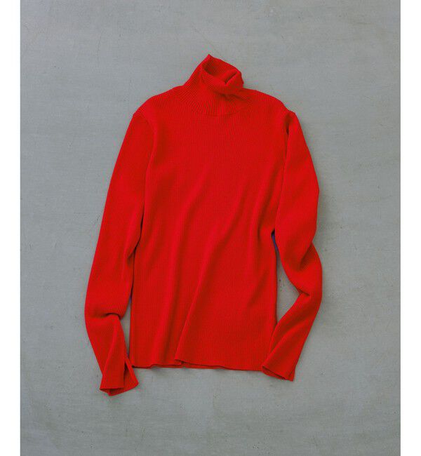 ADAM ET ROPE'「【WEB限定】・【サステナブル】エコベロRIBタートル」|ニット・セーター|