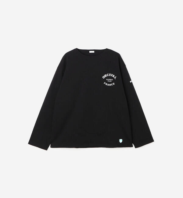 ORCIVAL「ORCIVAL | コットンロード クルーネック ロゴプリントバスクシャツ MEN」|Tシャツ・カットソー|