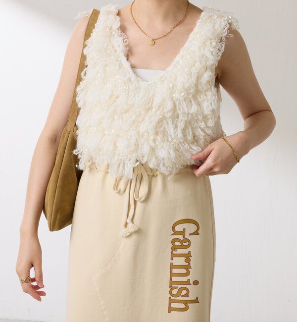  「クロップドニットベスト」|ニット・セーター|