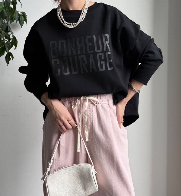  「【WEB限定】ポンチサイドファスナーロゴプルオーバー」|チノ|ブラック