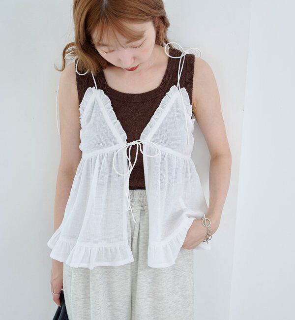  「フリルキャミビスチェ」|キャミソール|