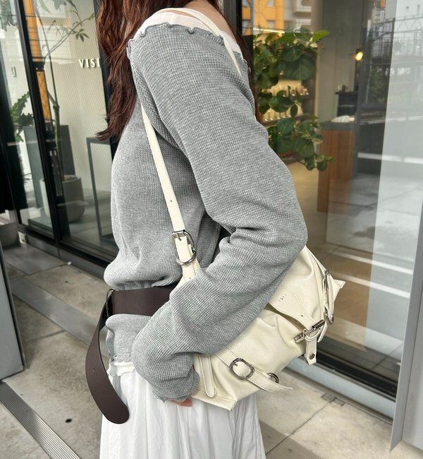  「loti ベルトデザインショルダー」|トートバッグ|