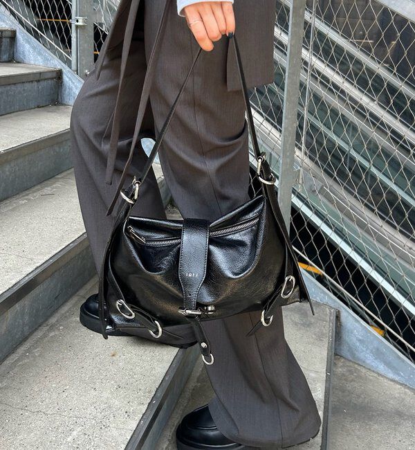  「loti ベルトデザインショルダー」|トートバッグ|