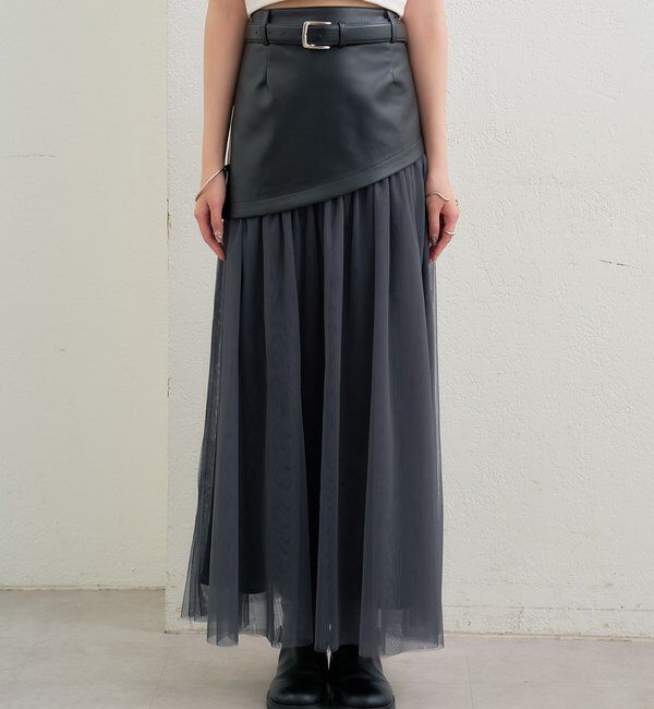  「チュールドッキングスカート」|スカート|