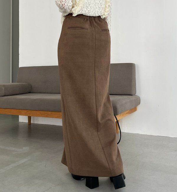  「スエードジップスカート」|スカート|