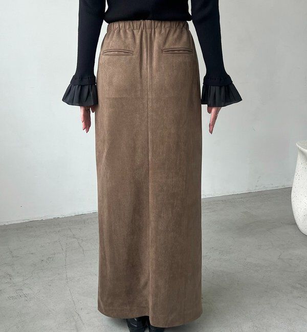  「スエードジップスカート」|スカート|