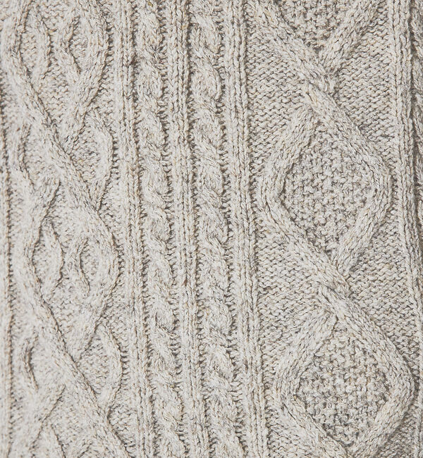 ABAHOUSE「【ECO PLANET】ケーブル編み プルオーバー ニット」|ニット・セーター|