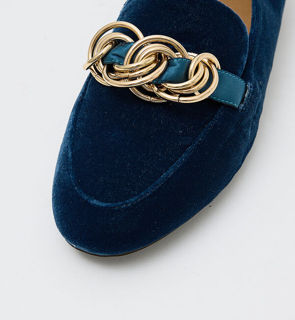 AU BANNISTER「【&ldquo;めめの暮らし&rdquo;さんご紹介】チェーンモチーフローファー」|ローファー|