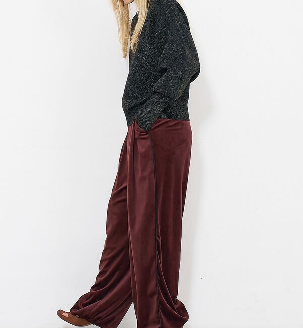 NOMINE「プレーティングニット プルオーバー（ラメ混・無地）」|ニット・セーター|