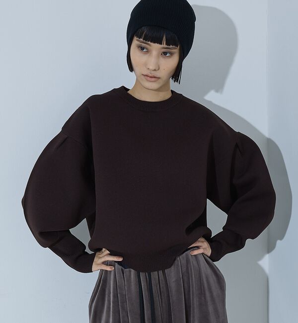 NOMINE「プレーティングニット プルオーバー（ラメ混・無地）」|ニット・セーター|