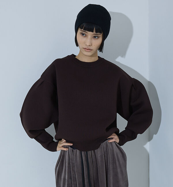 NOMINE「プレーティングニット プルオーバー（ラメ混・無地）」|ニット・セーター|