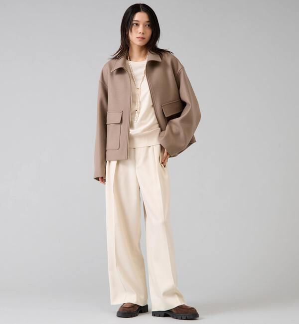 Liesse「【定番】布帛コンビニットトップス」|ニット・セーター|