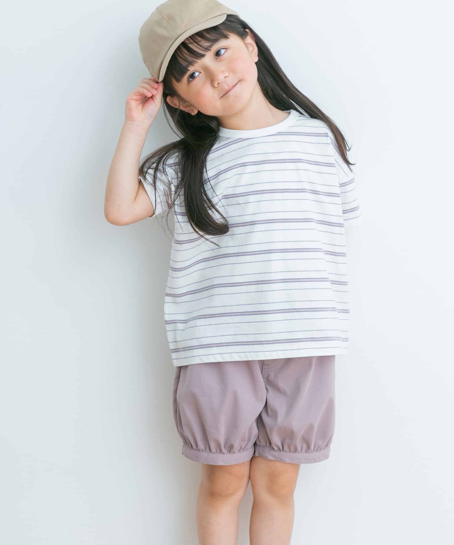 URBAN RESEARCH DOORS「ランダムボーダールーズTシャツ(KIDS)」|その他|ホワイト