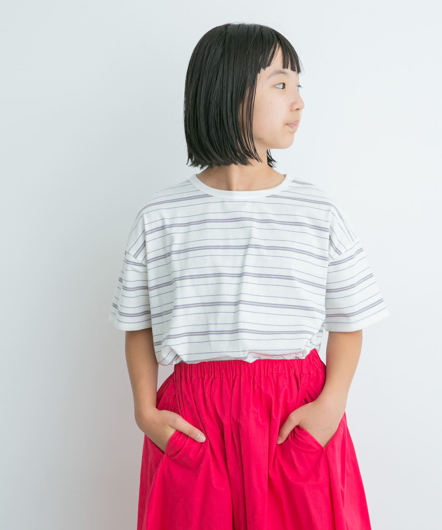URBAN RESEARCH DOORS「ランダムボーダールーズTシャツ(KIDS)」|その他|