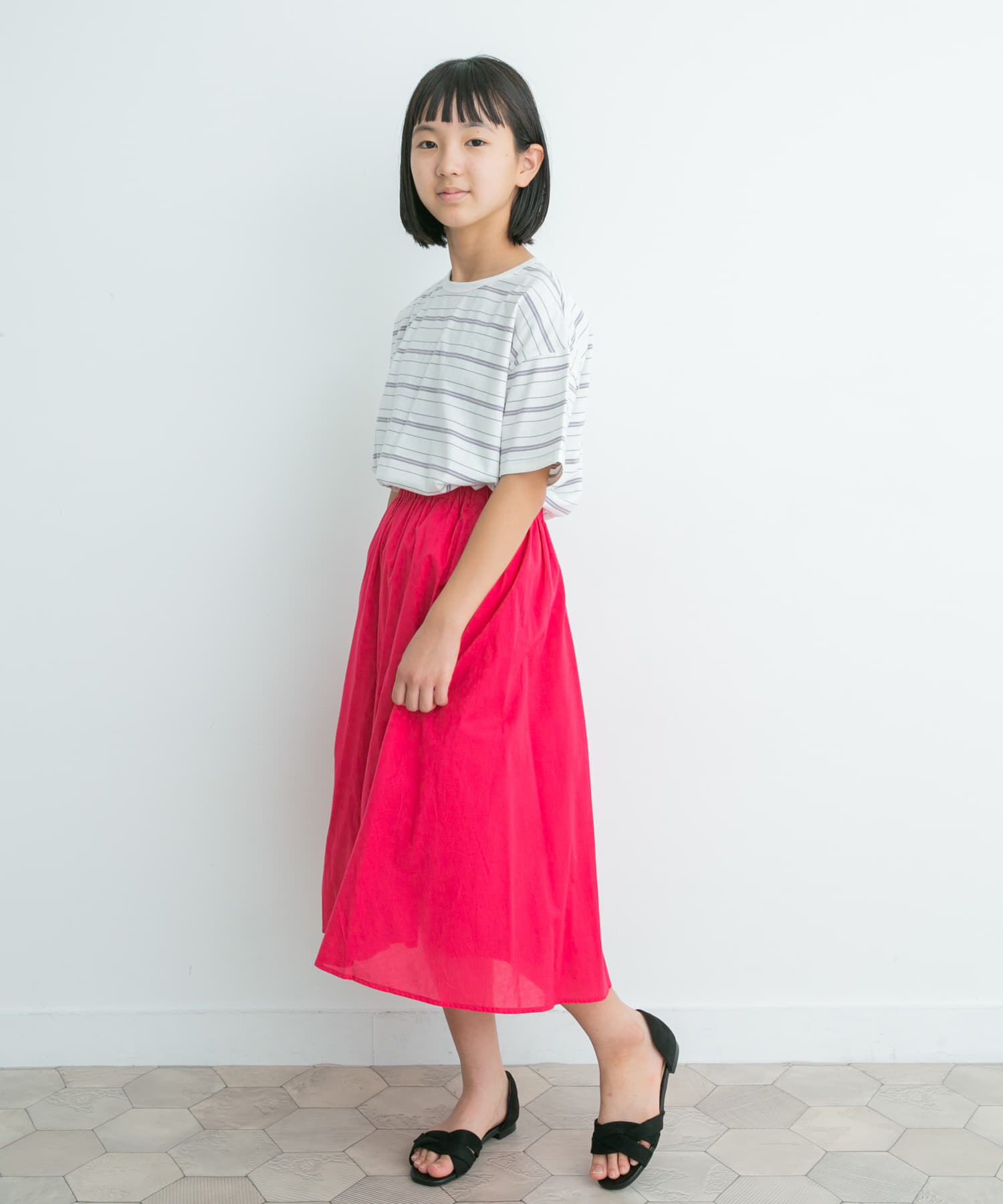 URBAN RESEARCH DOORS「ランダムボーダールーズTシャツ(KIDS)」|その他|