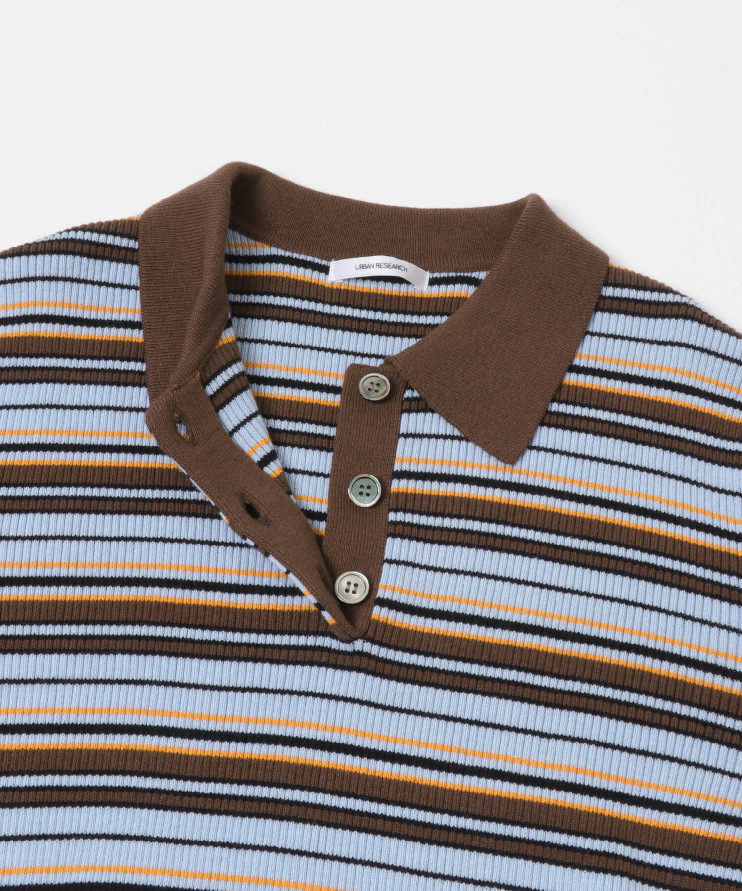 URBAN RESEARCH「コットンシルクポロ衿ニット」|ニット・セーター|