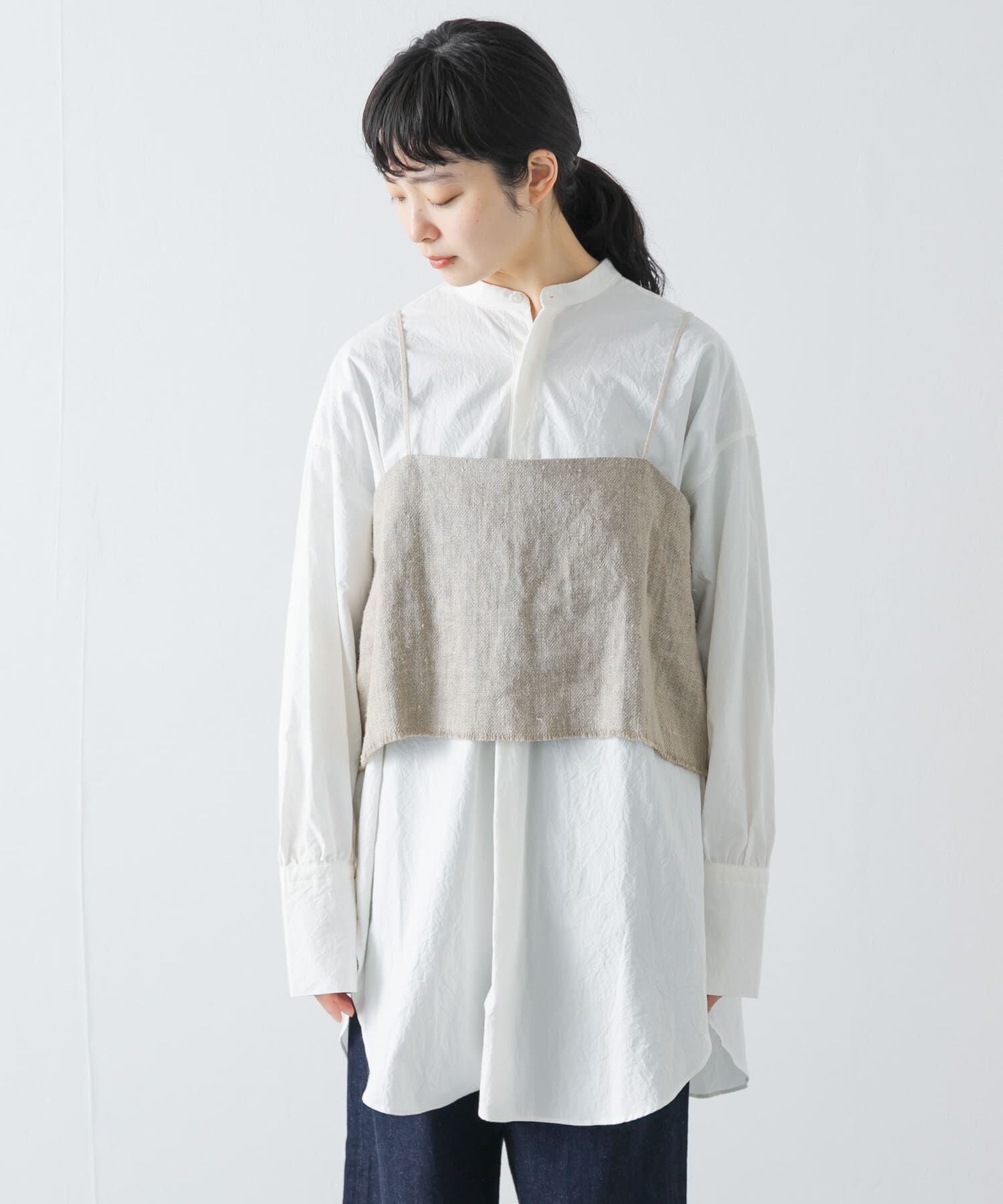 かぐれ「セミウェットリネンキャミソール」|その他|