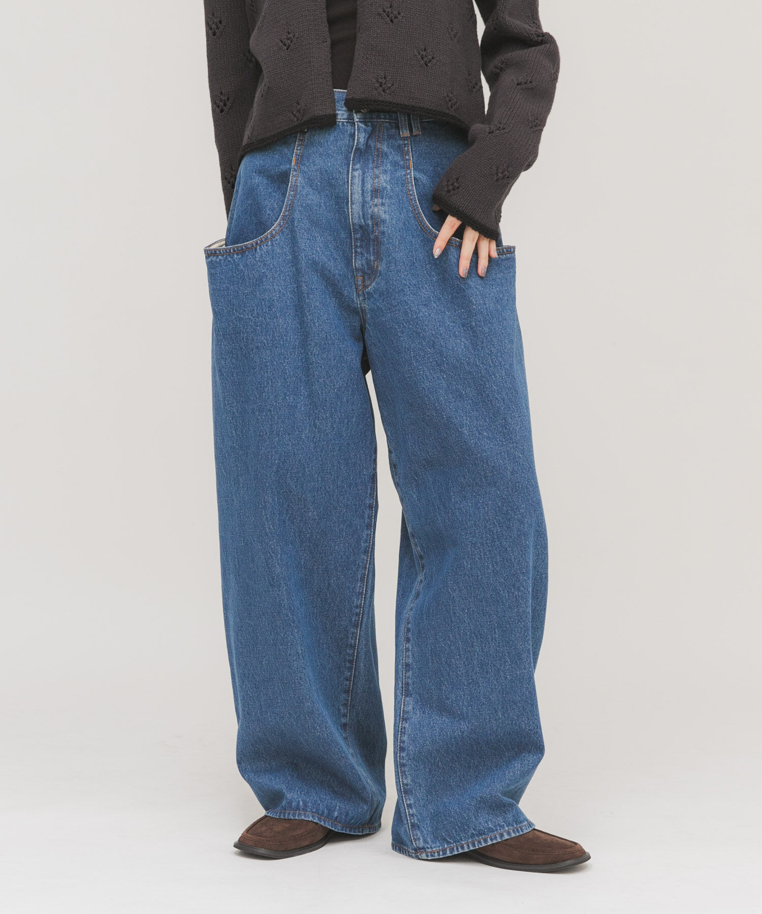  「『3サイズ展開』BIGポケットデザインデニム」|デニム|