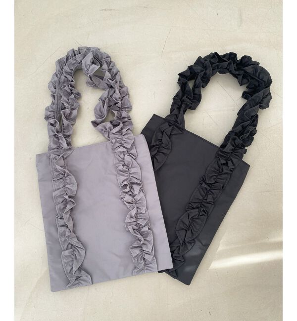 MAJESTICLEGON「ボリュームフリルハンドルトート」|トートバッグ|