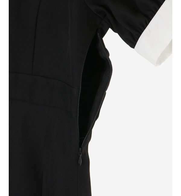  「衿配色ミニワンピース」|ワンピース|