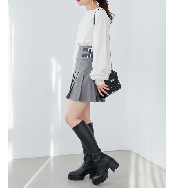  「パールチュールスリーブニット」|ニット・セーター|