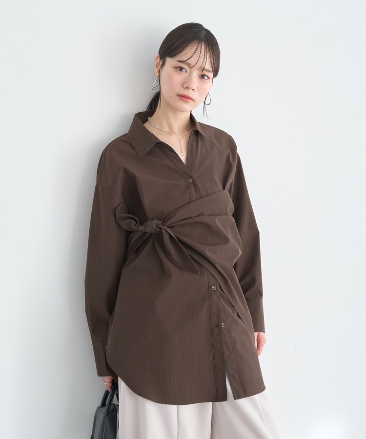 earth music&ecology「スカーフ付きスキッパーシャツ」|シャツ・ブラウス|