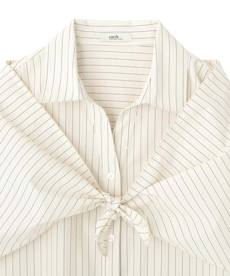 earth music&ecology「スカーフ付きスキッパーシャツ」|シャツ・ブラウス|