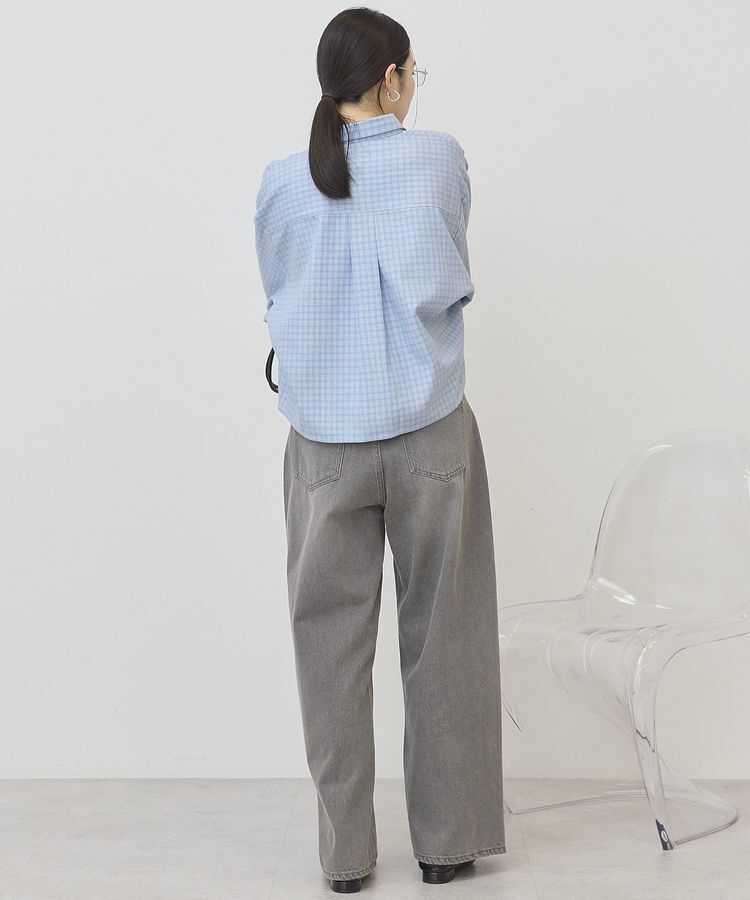 AMERICAN HOLIC「ミニチェックショート丈シャツ」|シャツ・ブラウス|