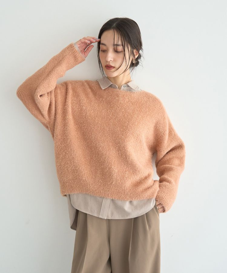 YECCA VECCA「ラメシャギードルマンニット」|ニット・セーター|