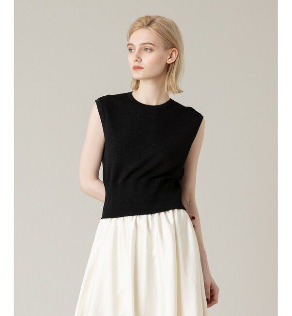 LOULOU WILLOUGHBY「【LOULOU WILLOUGHBY】リブコルセットラメプルオーバー」|その他|