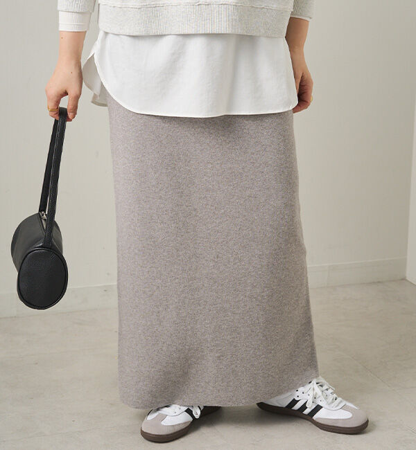  「【Du noir】総針ニットナロースカート」|スカート|