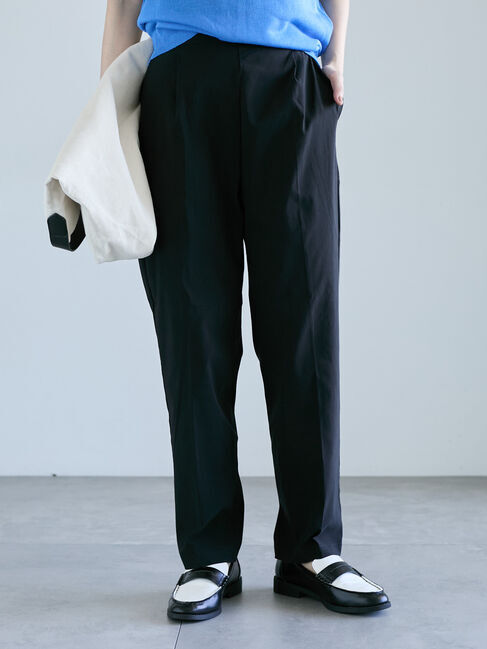 Lugnoncure「ストレッチテーパードパンツ」|その他|ブラック