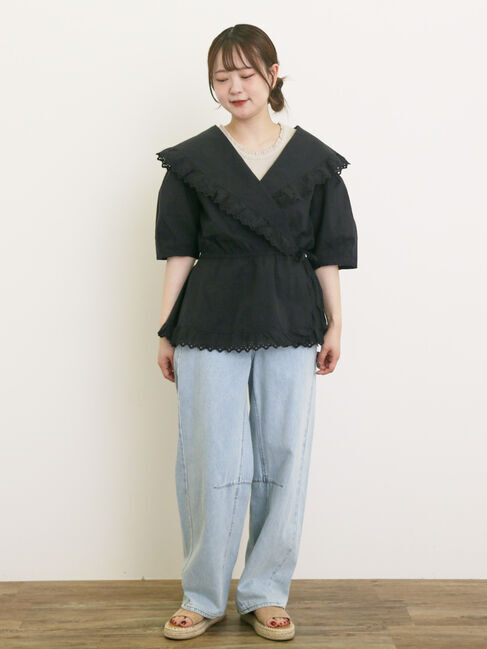 Samansa Mos2「◎カシュクールレースブラウス」|シャツ・ブラウス|