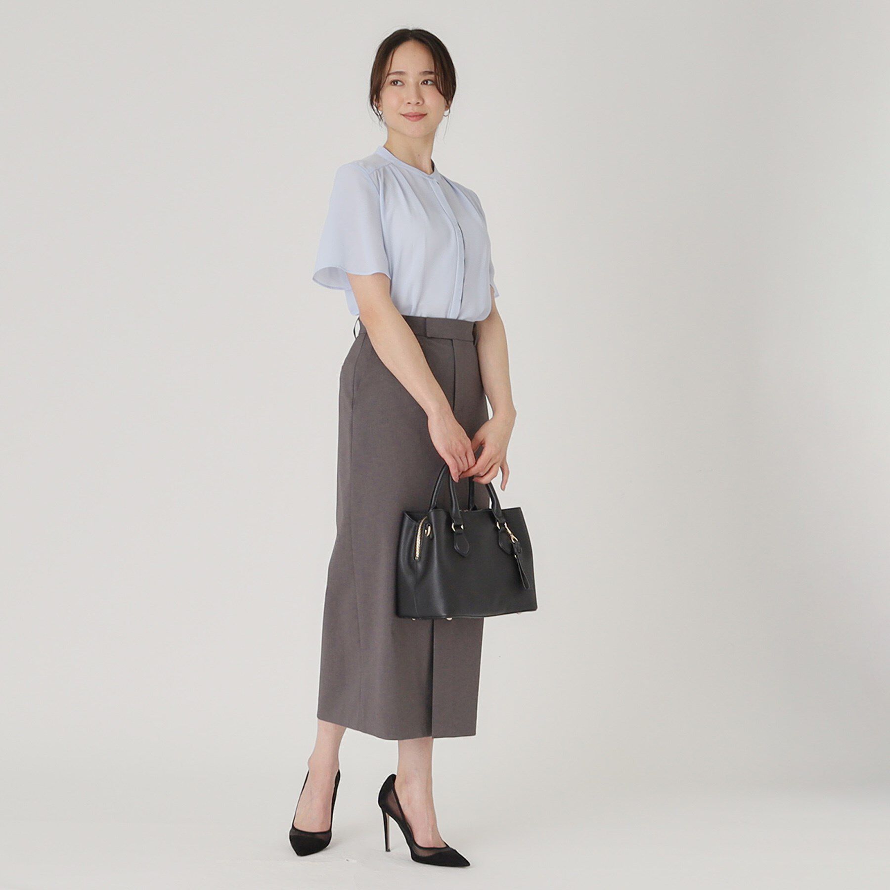 COUP DE CHANCE「【洗える】配色デザインのブラウス」|シャツ・ブラウス|