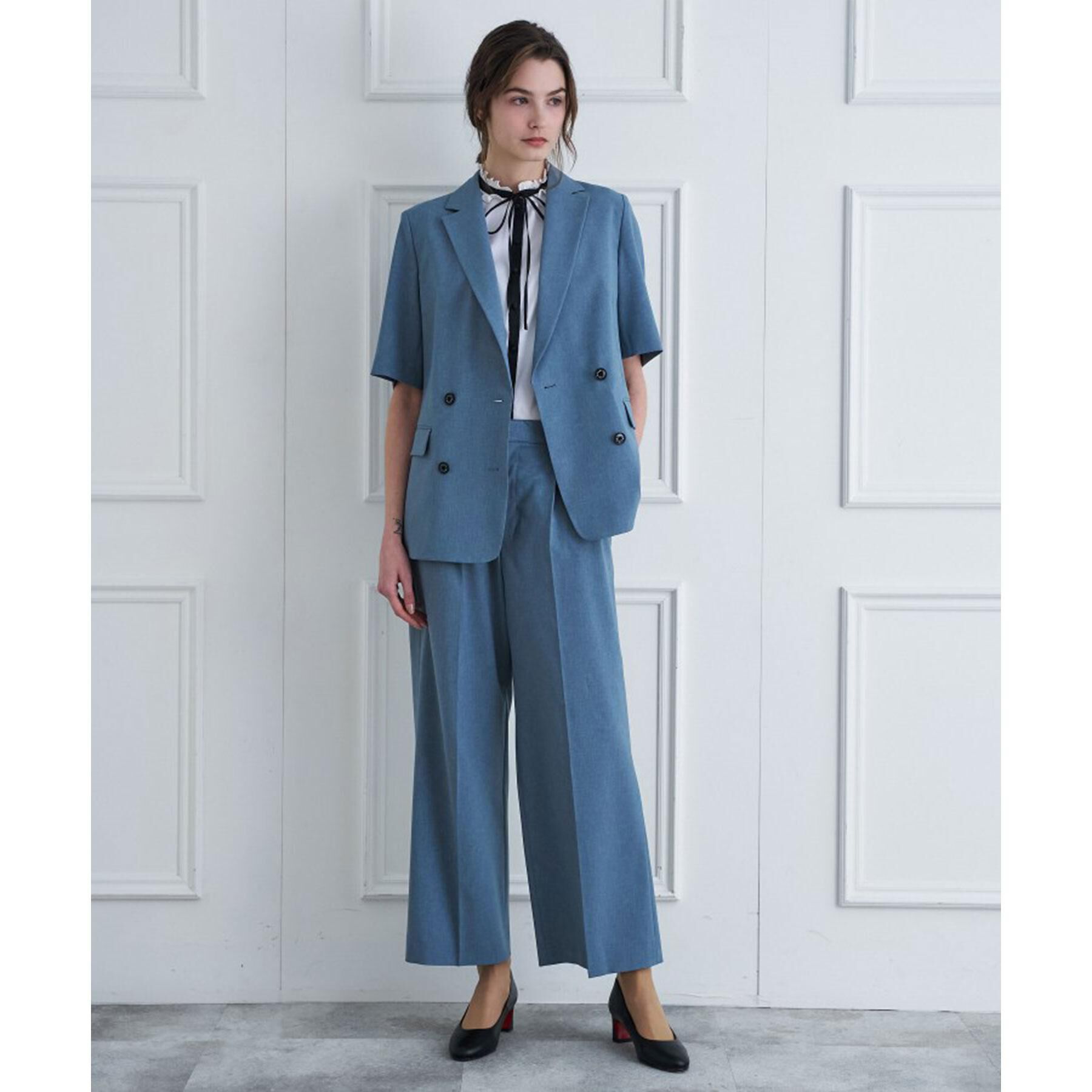 DRESSTERIOR「【セットアップ可】ウォッシャブルタックワイドパンツ」|その他|