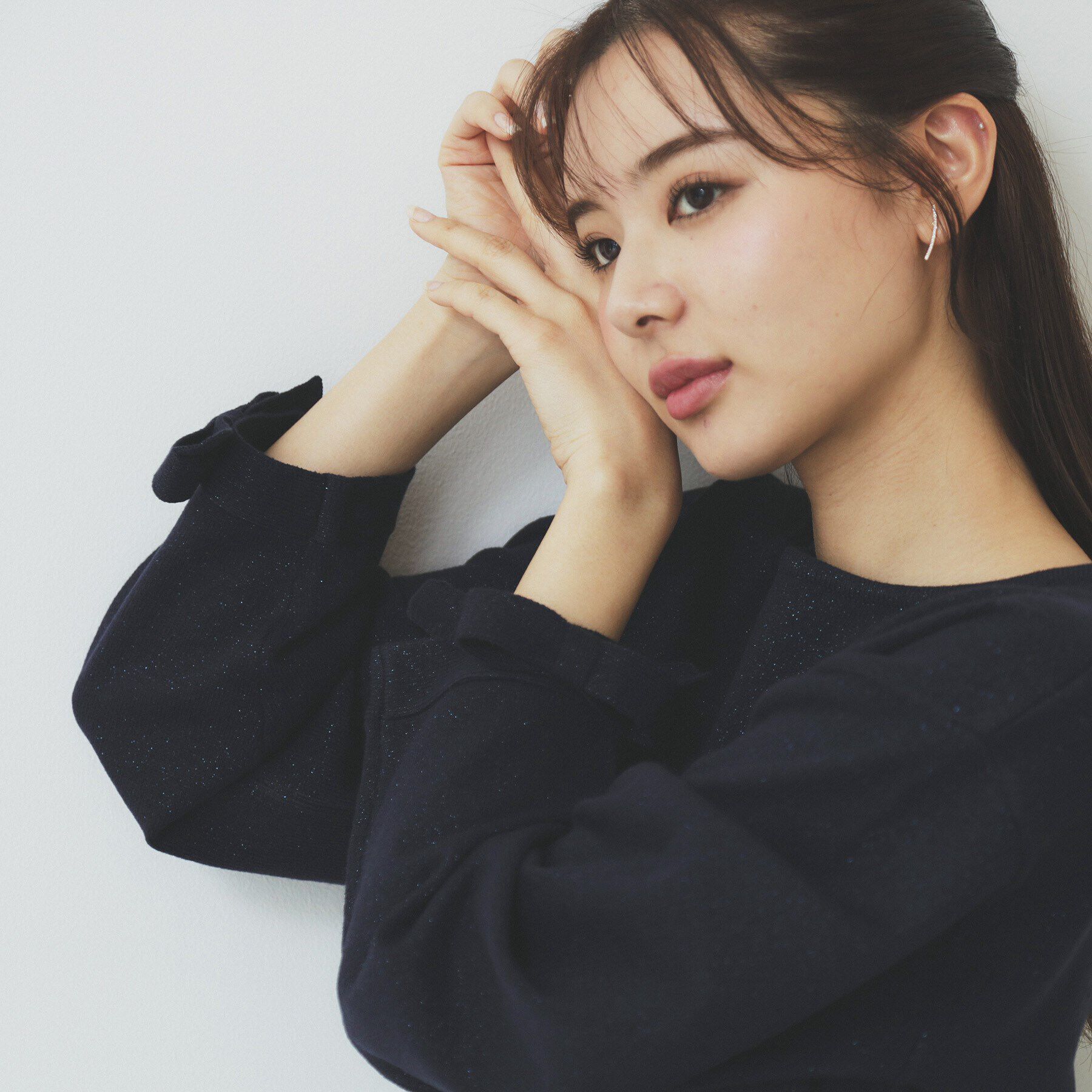 index「ラメリボンスリーブ二ット【洗濯機洗い可/抗ピル】」|ニット・セーター|